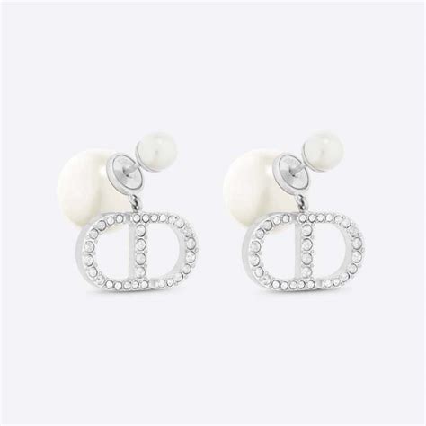 dior earrings silver